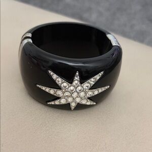 Black and Silver Starburst Women's Bracelet